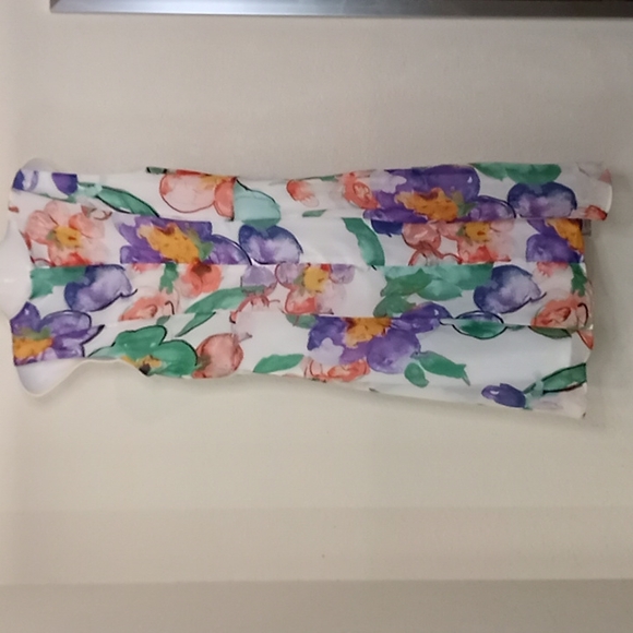 DKNY Crepe Floral Midi Dress - Picture 11 of 13